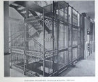 original 19th century jenney and mundie-designed interior cast aluminum isabella building elevator cage grille