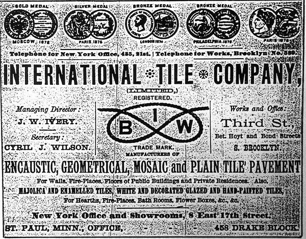 group of five original and intact c. 1880's salvaged chicago olive green majolica glazed interior residential fireplace tiles with embossed flowers