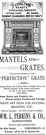 original and intact salvaged chicago cast iron fireplace mantel keystone with centrally located figural majolica tile