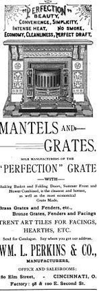 original and intact salvaged chicago cast iron fireplace mantel keystone with centrally located figural majolica tile