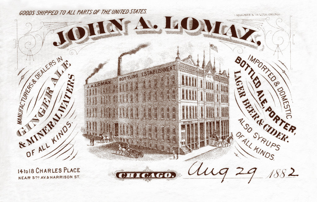 single original and documented 19th century stamped brick architectural artifact salvaged from the charles place lomax bottling works building site