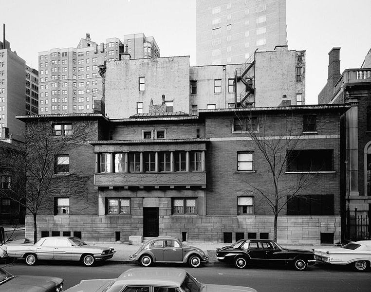 original c. 1890's james charnley exterior painted fret-sawn pine wood single-sided fragment salvaged from the restored front facade projecting wood balcony