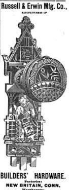 rare 1880s anglo-japanese style cast bronze geisha girl doorknob with matching rosette and keyplate