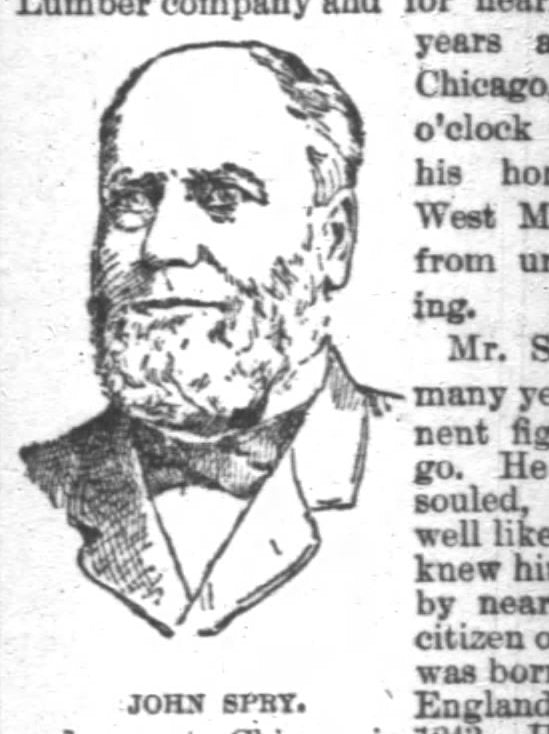hard to find original and in good condition late nineteenth or early twentieth century business card and product sheet made for the john spry lumber company in chicago, il.