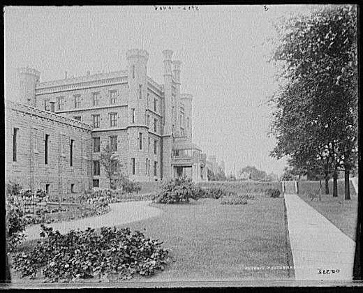 one-of-a-kind c. late 19th century vintage american industrial nickel-plated wrought bronze joliet prison jail cell door skeleton lever lock key