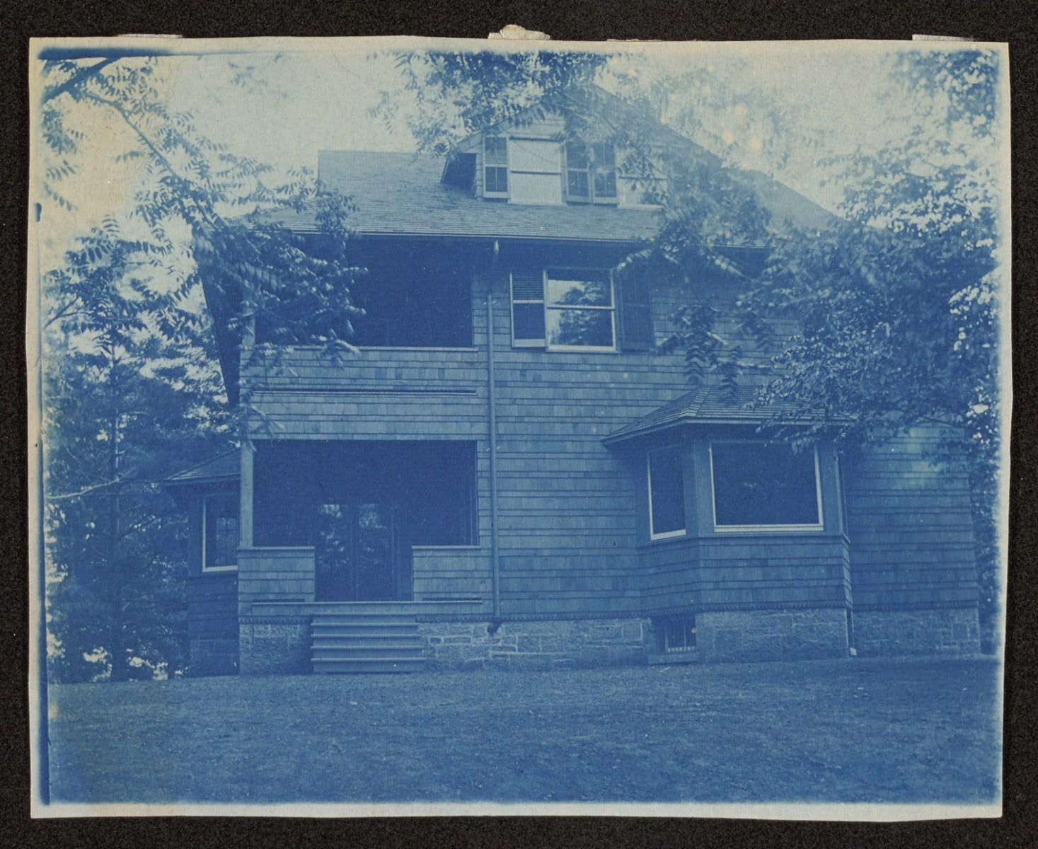 documented grueby tile lavatory room floor fragment salvaged from the home of claude bragdon (1902)