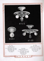highly illustrated early 20th century markel electric products artistic lighting equipment catalog