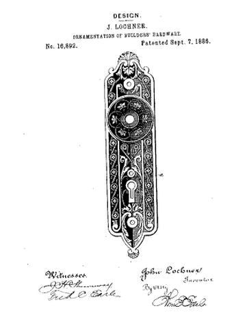 matching set of original highly desirable ornamental cast bronze "rope" pattern interior residential pocket door escutcheons
