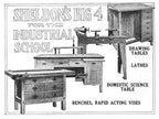 refinished c. 1920's american industrial maple wood multi-drawer school wood shop workbench and cabinet with casters