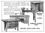 hard to find early 20th century american industrial double-sided carpenter cherry wood workbench with "rapid acting" iron vises