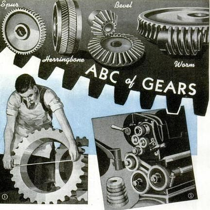 pair of unique repurposed american industrial heavy duty bookends consisting of angled iron l-brackets with welded joint gears
