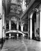 original historically important custom-designed ornamental wrought iron movie palace southtown theater entrance door push plates