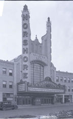 original historically important custom-designed ornamental wrought iron movie palace southtown theater entrance door push plates