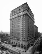 c. 1909 original interior american made historic la salle hotel guestroom door monogrammed brass doorknob and matching backplate
