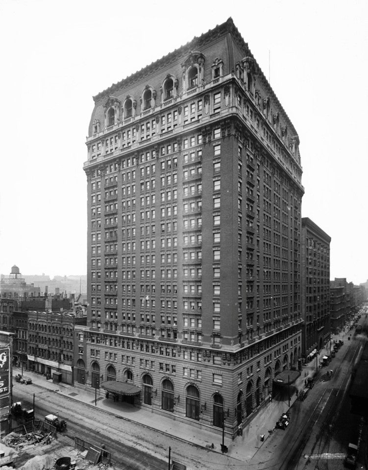 c. 1909 original interior american made historic la salle hotel guestroom door monogrammed brass doorknob and matching backplate
