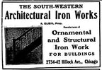 single c. 1890's richly ornamented black enameled cast iron exterior residential staircase handrail support bracket
