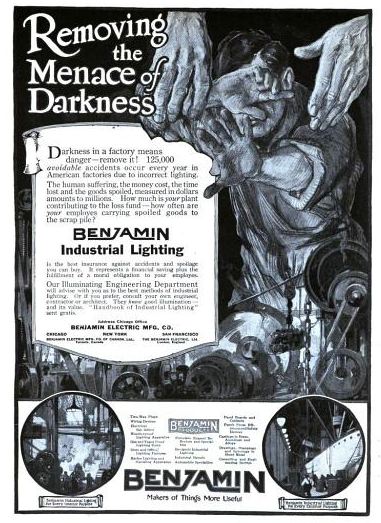 set of original early american industrial electric double lamp patented "benjamin" socket clusters with standard edison screw base plugs