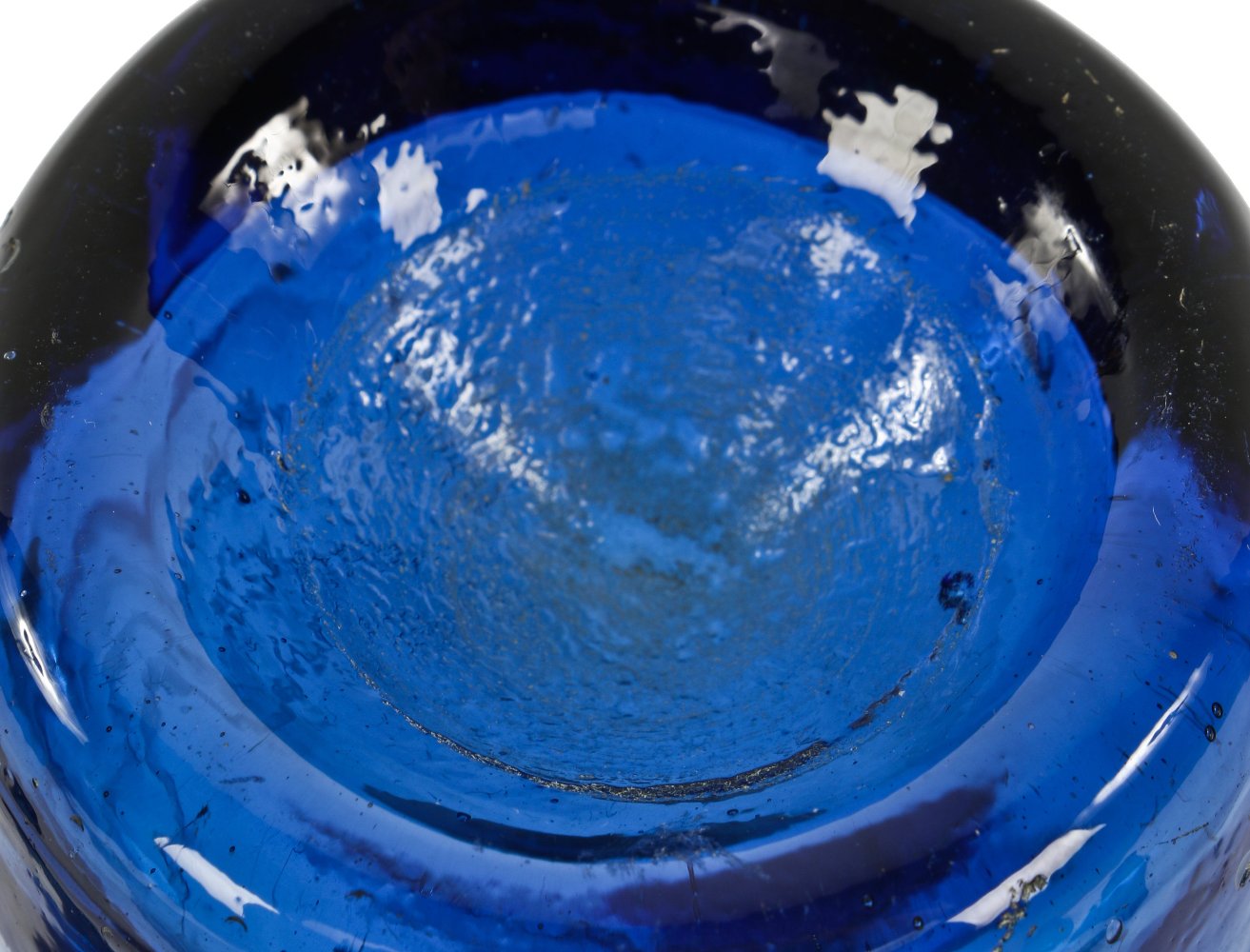 rare late 1850's american antique cobalt blue glass iron pontiled soda or mineral water bottle manufactured for bottler george lomax, chicago, il.