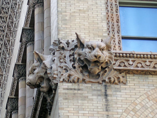 original oversized c. 1893 historically important sullivan and adler-designed union trust building interior office door monogrammed handle with intact bower-barff finish