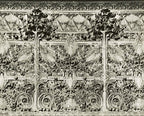 louis h. sullivan-designed ornamental cast iron late 19th century gage building storefront fragment with brushed metal finish