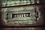 original and intact 19th century interior reliance building ornamental cast iron office door "letters" mail slot with matching chute