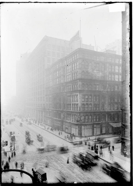 historically important early 20th century black enameled wrought iron downtown chicago marshall field exterior building sign bracket