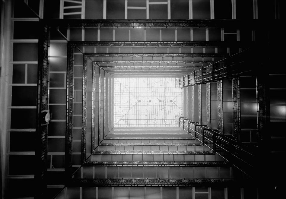 museum-quality edward townsend mix-designed metropolitan building interior cast iron atrium baluster