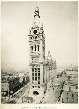 hard to find late 19th century ornamental cast iron emblematic "screwless spindle" monogrammed milwaukee city hall doorknob with bower-barff finish