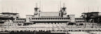 documented museum-quality c. 1914 exterior chicago midway gardens single-sided strongly geometric perforated cast concrete frieze panel