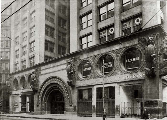 original oversized c. 1893 historically important sullivan and adler-designed union trust building interior office door monogrammed handle with intact bower-barff finish