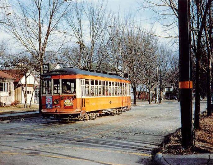 nicely detailed old american hand-crafted folk art city of milwaukee streetcar with largely intact hand applied polychrome paint finish