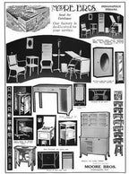 c. 1930's chicago area american medical hospital stationary four-legged cold-rolled steel work station with tubular steel legs and opposed drawers with knob pulls