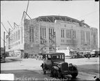 original c. 1929 historically important american art deco style cast concrete chicago stadium exterior frieze panel head fragment