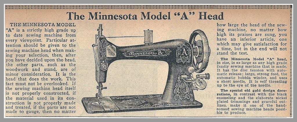 group of six original and intact early 20th century antique american minnesota "model a" sewing machine ram head cast iron drawer pulls