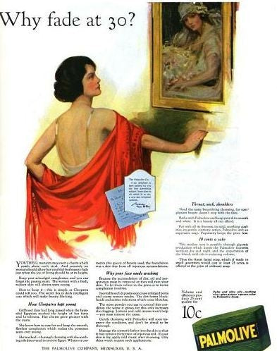 hard to find and completely intact and fully functional american made c. 1930's machine age "palmolive" brand wall-mount lavatory soap dispenser