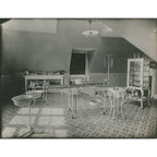 early 20th century antique american medical cold-rolled furniture sheet steel cook county hospital operating theater dressing supply and instrument cabinet