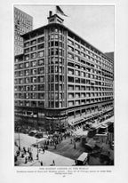 single all original and well-documented late 19th century museum quality american ornamental what-glazed terra cotta schlesinger & mayer department store lintel panel