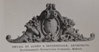 original and historically important late nineteenth century ephemera in the form of a monthly statement and customized card or stationary sheet from the northwestern terra cotta company