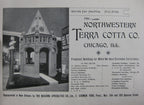 original and historically important late nineteenth century ephemera in the form of a monthly statement and customized card or stationary sheet from the northwestern terra cotta company