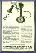 unique late 1930's refinished antique american industrial chicago power substation wall-mount crank handle monophone with black bakelite handset
