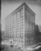 documented late 19th century original chicago stock exchange building copper-plated ornamental cast iron staircases stringer section