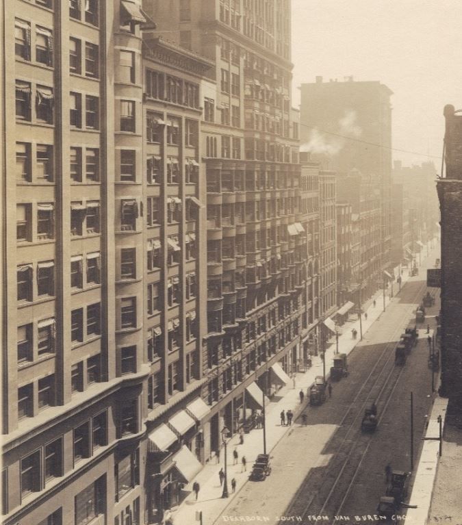 rare simeon b. eisendrath-designed ornamental cast iron plymouth building interior staircase riser