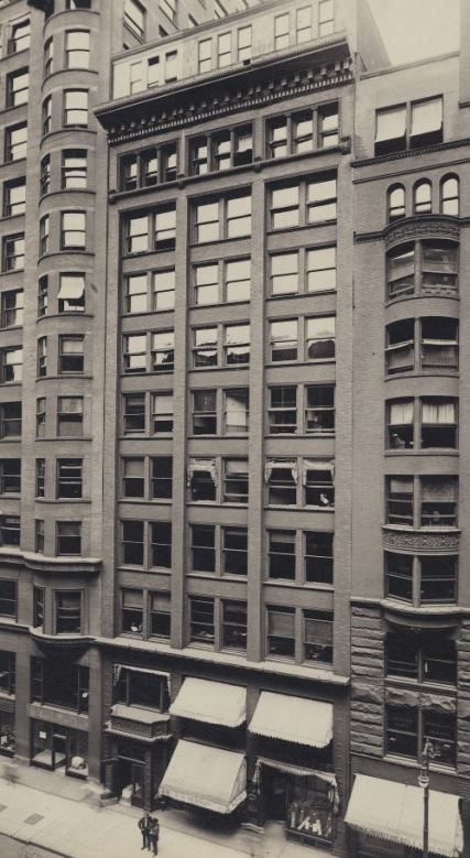 rare simeon b. eisendrath-designed ornamental cast iron plymouth building interior staircase riser