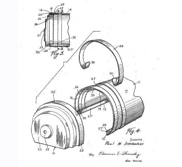 paul h. imisefaer-designed machine age double bent tubular arm table or desk lamp with a brushed and sealed metal finish throughout