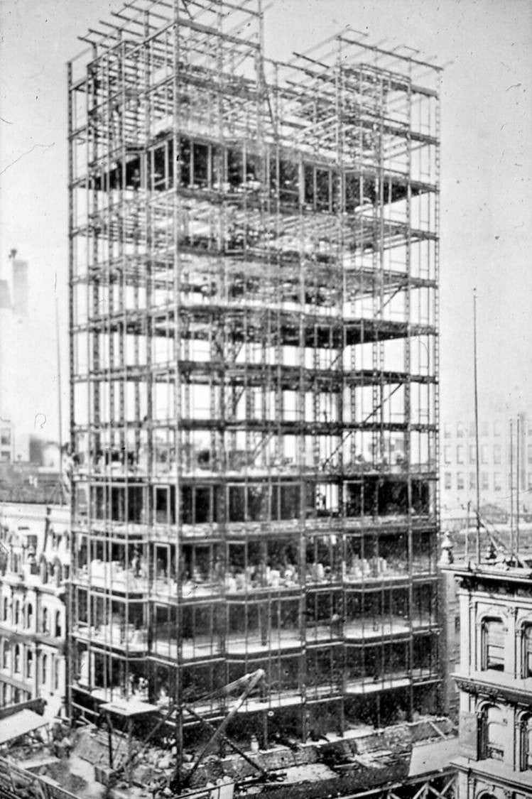 extravagant late 19th century original interior reliance office building ornamental wrought iron elevator grille or panel with abundant scrollwork