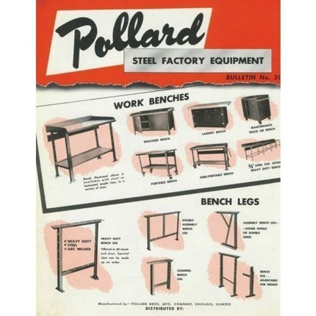 stationary c. 1950's angled iron factory machine shop pollard stool with brushed riveted joint base and refinished solid maple wood circular-shaped seat