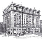 original yale and towne custom-designed downtown st. louis 1897 century building office door hardware