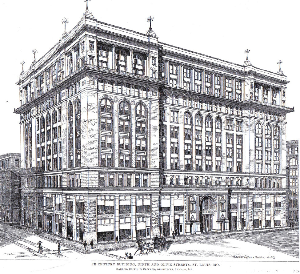 original raeder, coffin, and crocker-designed cast iron bower-barff st. louis century building (1896) cast iron doorknob