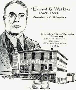 original and fully functional hard to find double-sided c. 1960's factory office "simplex" electric analog clock with durable aluminum case