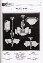 original early 1940's softbound triple citieselec supply inc. lighting catalog featuring the "estellite" residental light fixture product line